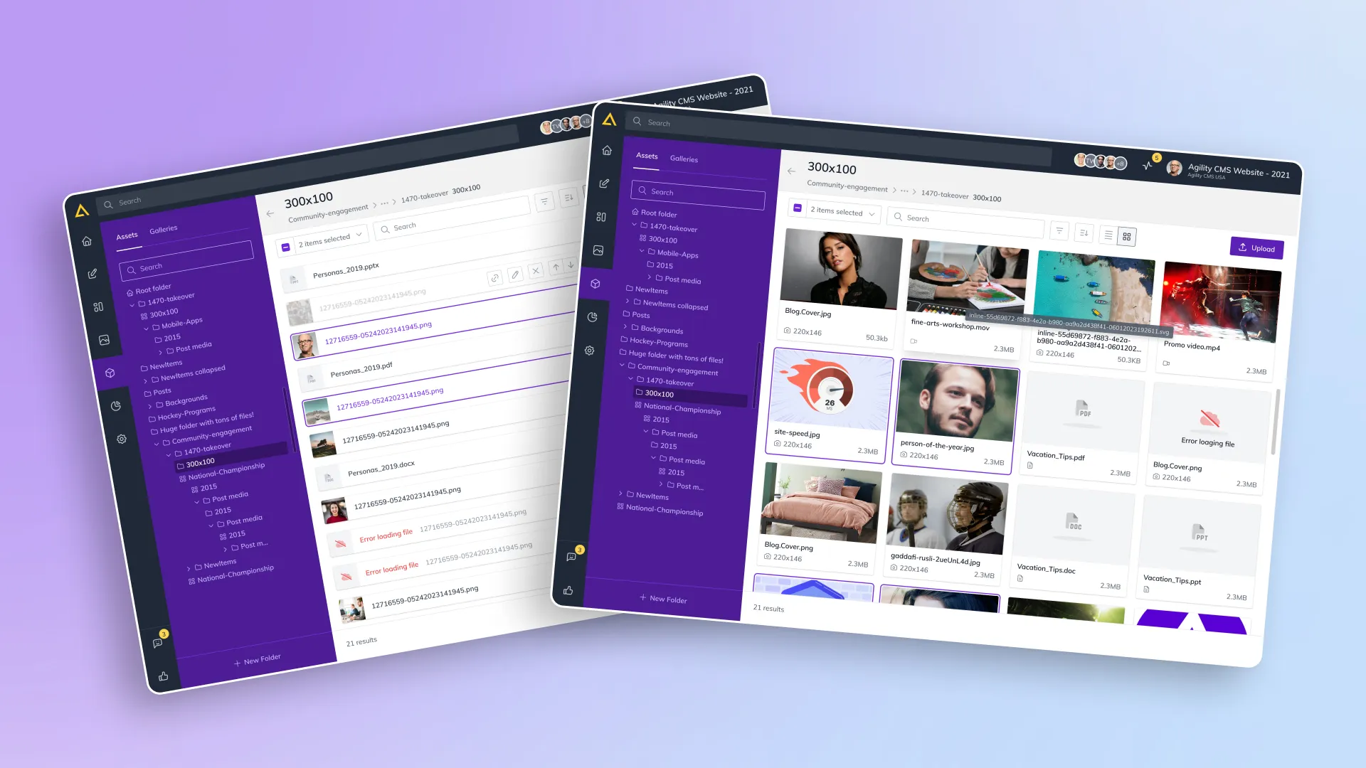 Redesigned digital assets.