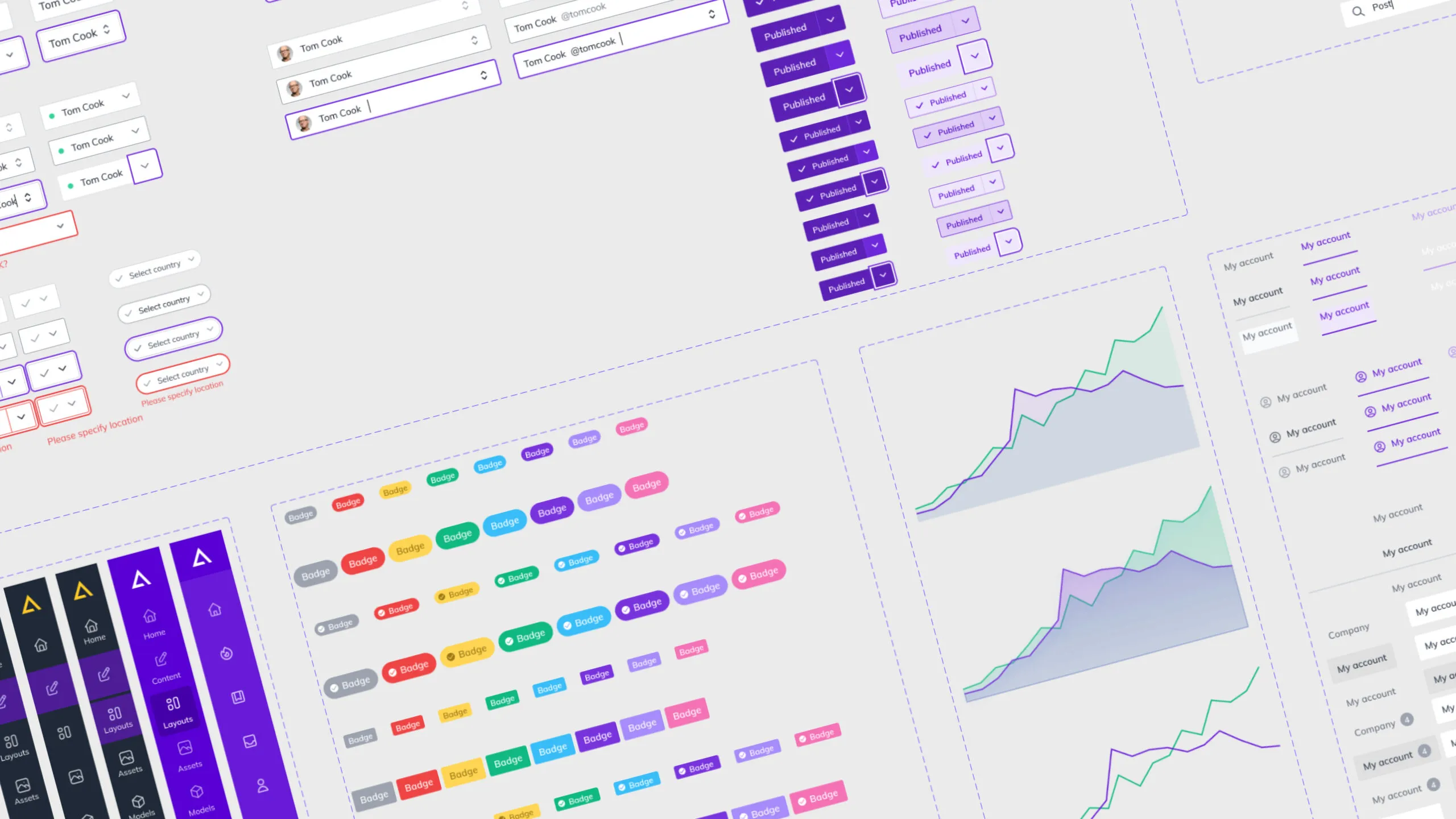 The Plenum design system: components, tokens and patterns.