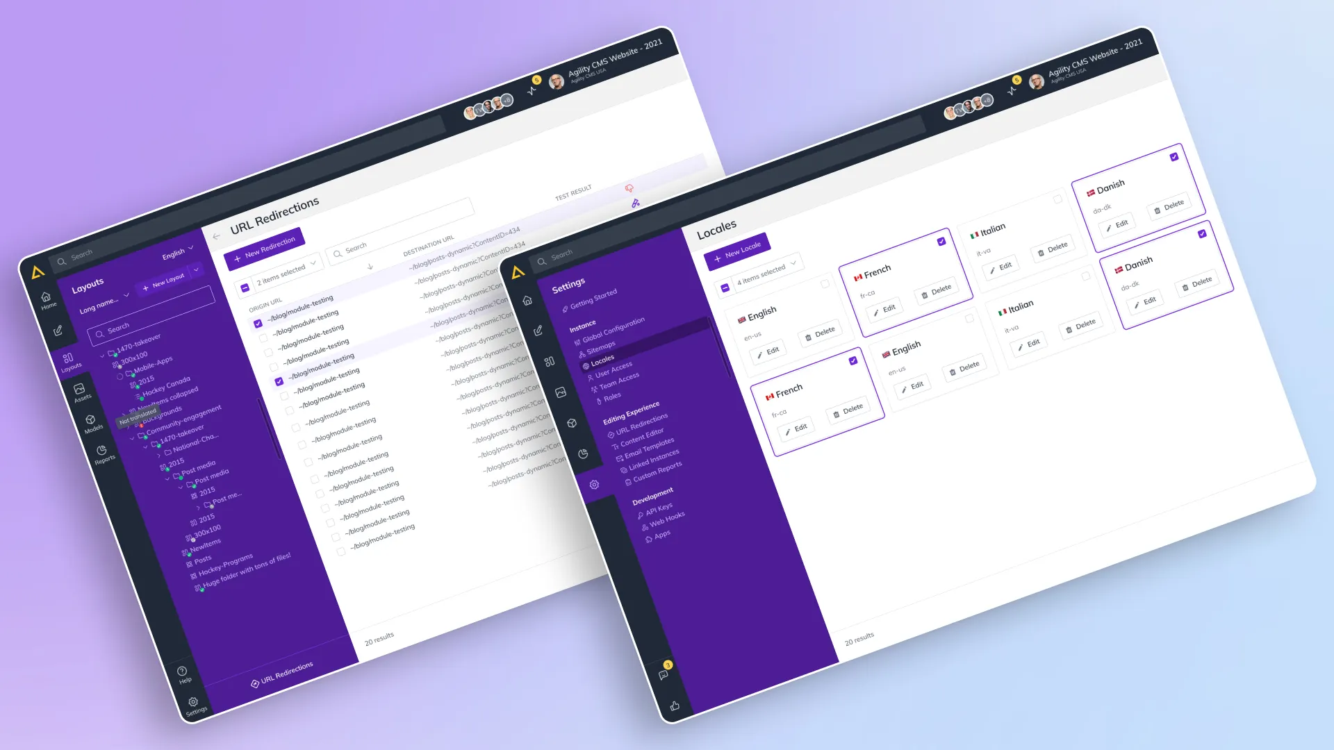 Redesigned settings.
