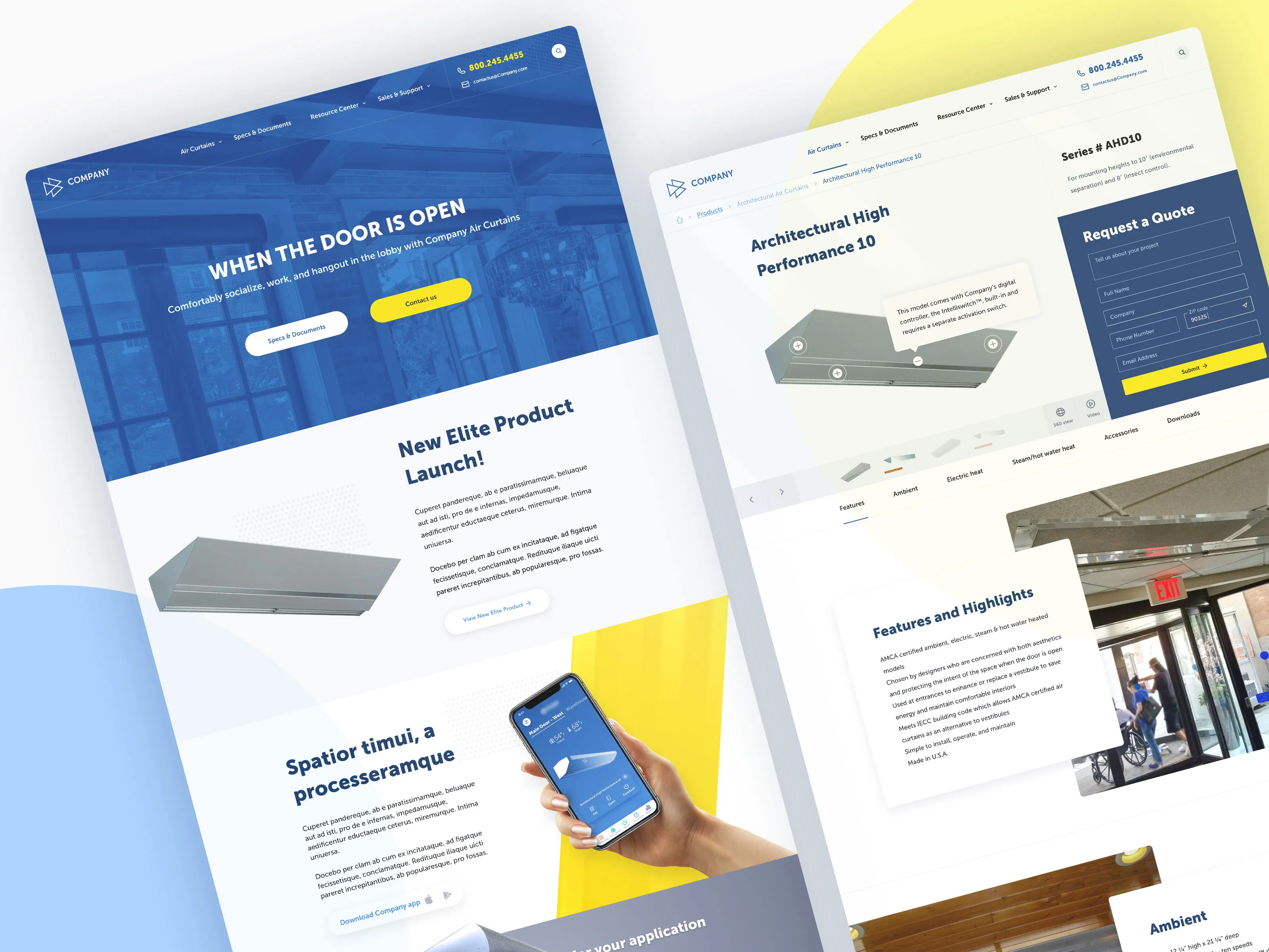 The redesigned corporate website on desktop.