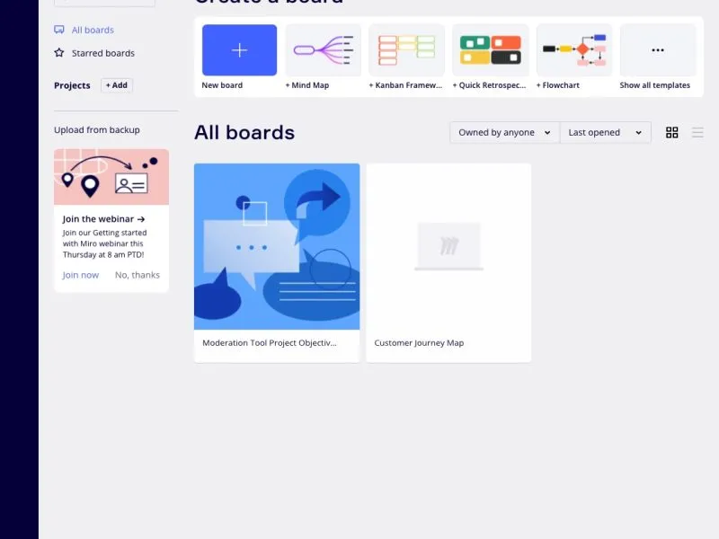 Competitor dashboard navigation example.